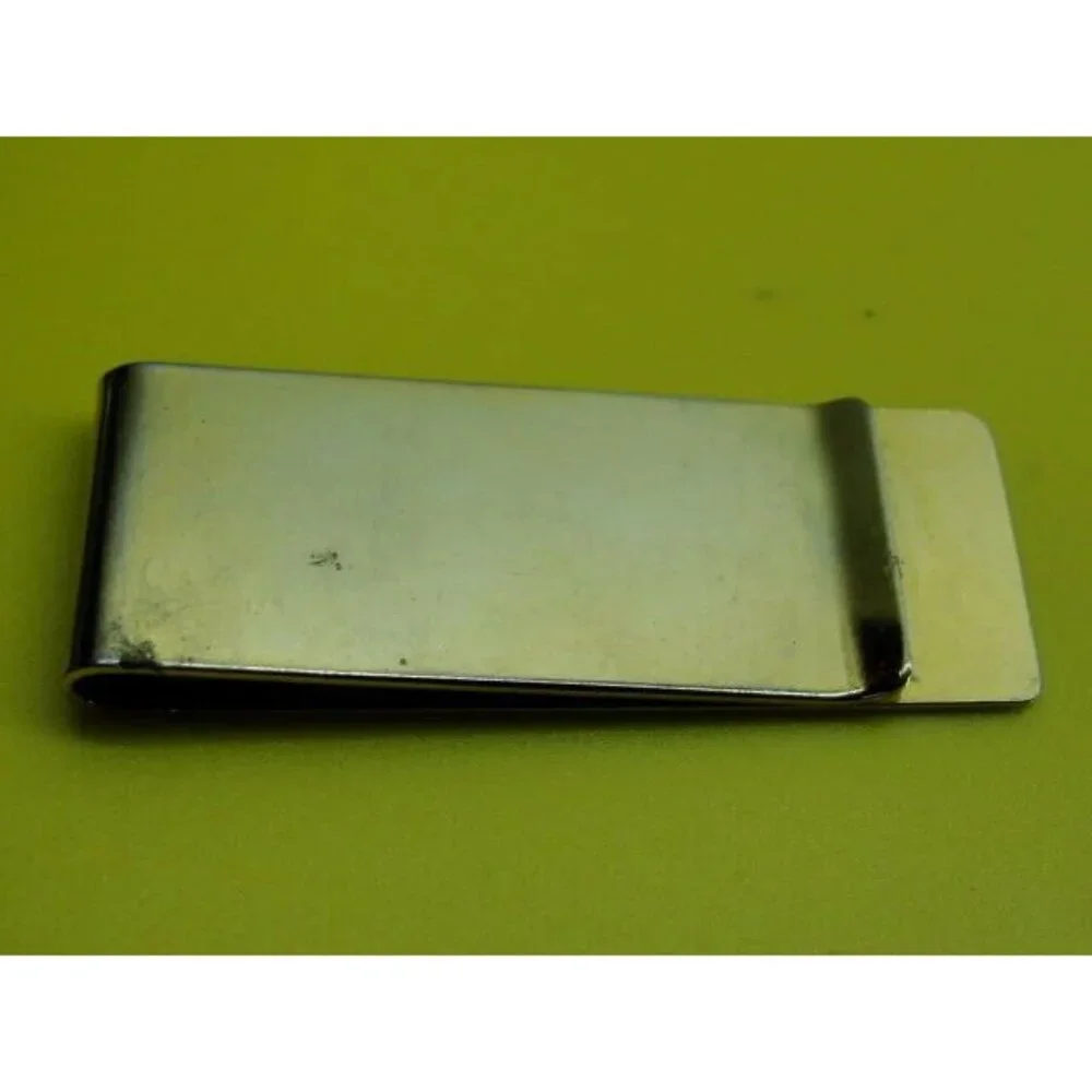 Engravable Plain Money Clip Stainless Steel Gold Tone Credit Card Cash
